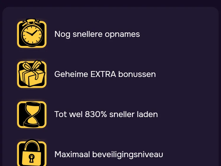 Vier voordelen van de GTbet-app: snellere opnames, EXTRA bonussen, sneller laden, beveiliging
