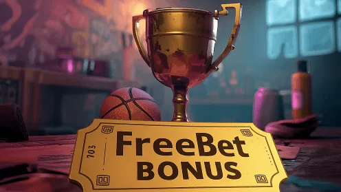 Gouden beker met freebet ticket voor de dinsdag freebet van GTbet