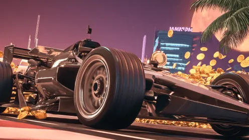 Racewagen bij de sport welkomstbonus van GTbet met freebets