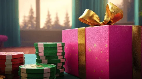 Cadeau met casinofiches bij de woensdag gratis spins van GTbet