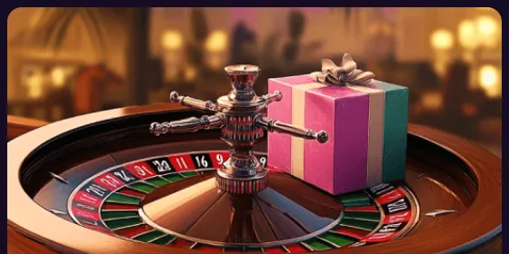 GTbet welkomstbonus casino: cadeau op een roulettetafel